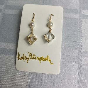 Pearl & Czech Crystal Earrings